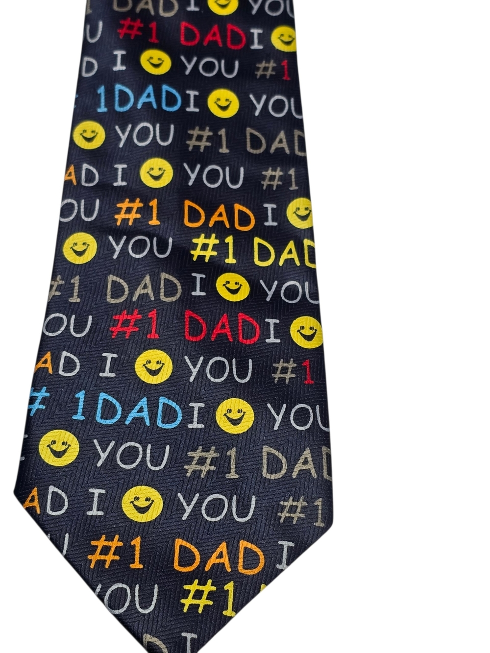 Vintage Men’s #1 Dad Necktie Parquet Colorful Novelty Tie